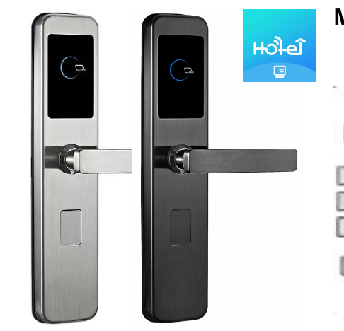 Serrure connectee TT725 - TThotel / TTLock (carte + app + cle mecanique)