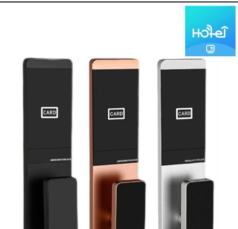 Serrure connectee TT738 - TThotel / TTLock (carte + app + cle mecanique)