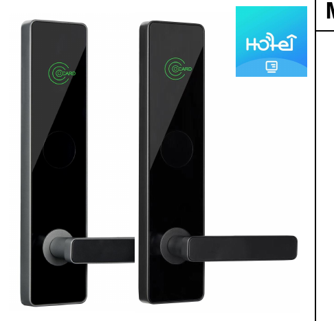 Serrure connectee TT867 - TThotel / TTLock (carte + app + cle mecanique)