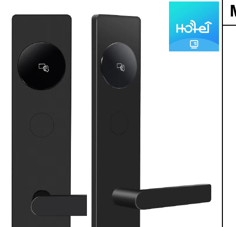 Serrure connectee TT868 - TThotel / TTLock (carte + app + cle mecanique)