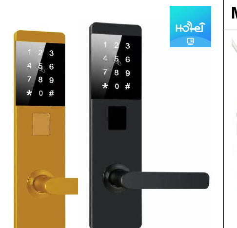 Serrure connectee TTM726 - TThotel / TTLock avec clavier a code (carte + app + code)