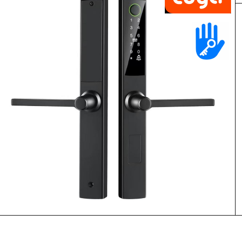 Serrure connectee ZW658 (Tuya / TTLock, empreinte digitale, standard europeen)
